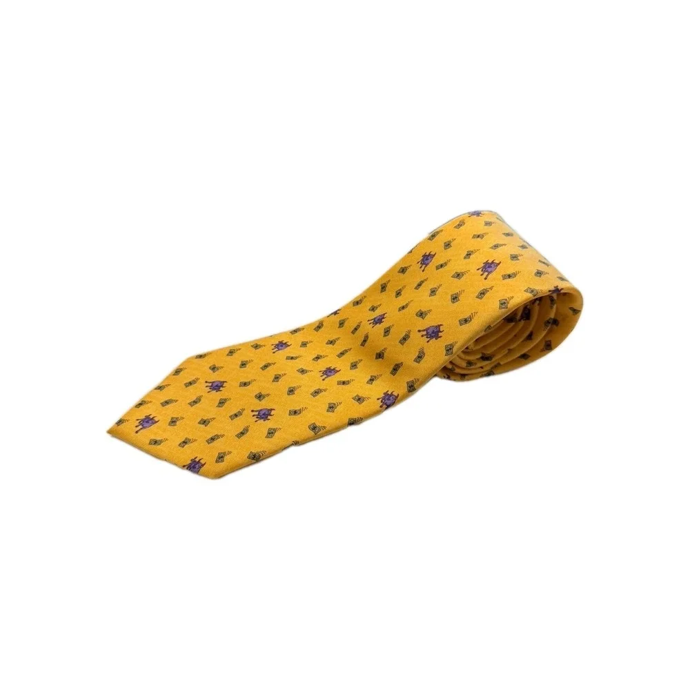 NEW THATCHER SPRING [ MULTI-COLOR ] men's tie 100% Silk Made in USA Bull Wall St